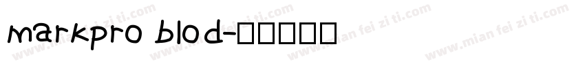 markpro blod字体转换